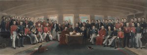 La firma y sellado del Tratado de Nankín de Captain John Platt