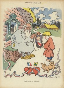 Visita del Presidente Loubet a Rusia, ilustración para Le Rire