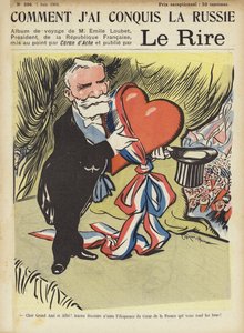 Visita del Presidente Loubet a Rusia, ilustración para Le Rire