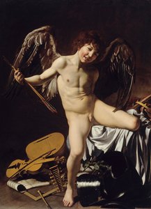 Alemán: Amor als Sieger Amor Vincit Omnia de Caravaggio