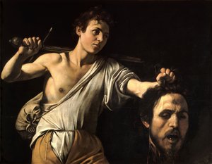 Italiano:  Davide con la testa di Golia David con la cabeza de Goliat