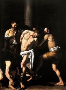 La flagelación de Cristo de Michelangelo Merisi da  Caravaggio