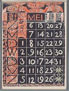Kalenderblatt Mai 1900 de Carel Adolph Lion Cachet