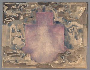 Diseño de una carta de la Nederlandsche Maatschappij voor Nijverheid en Handel de Carel Adolph Lion Cachet