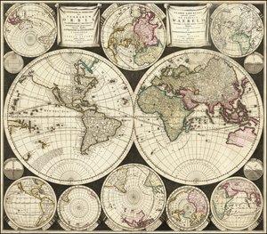 Mapa del mundo de 1696 por Carolus Allard
