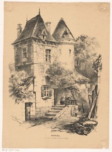 Entrada de servicio de un castillo o casa Pictura (título de la serie sobre el objeto) de Carel Christiaan Antony Last