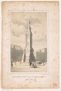 Monumento en la Plaza Dam de Ámsterdam
Memorial del espíritu popular en 1830 y 1831 (título en el objeto)