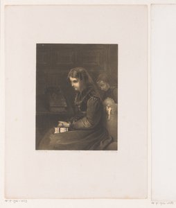 Mujer velada con Biblia en su regazo de Carel Christiaan Antony Last