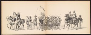 Mascarada de los estudiantes de Leiden, 1850 (lámina 10) Intogt por Frederik Hendrik en 