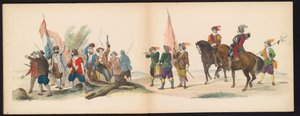 Mascarada de los estudiantes de Leiden, 1850 (Lámina 12) Intogt por Frederik Hendrik en 