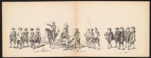 Mascarada de los estudiantes de Leiden, 1850 (lámina 2) Intogt por Frederik Hendrik en 