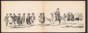 Mascarada de los estudiantes de Leiden, 1850 (lámina 6) Intogt por Frederik Hendrik en 