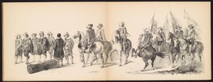 Mascarada de los estudiantes de Leiden, 1850 (lámina 9) Intogt por Frederik Hendrik en 
