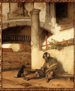 El centinela dormido de Carel Fabritius