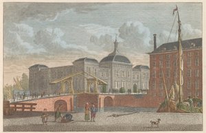 Beurs te Rotterdam, ca. 1790 Beurs te Rotterdam / La Bolsa de Valores de Rotterdam (título sobre el objeto)