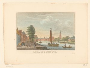 Vista de Amersfoort
Vista de Delft desde el Vaart / Vue de Delft, prise de la riviere la Schie (título en el objeto)