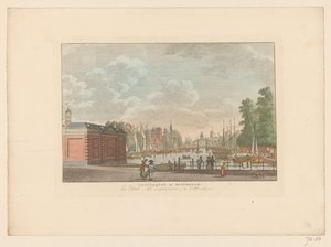 Vista del Leuvehaven en Rotterdam
Leuvehaven en Rotterdam / La canal dit Leuvehaven a Rotterdam (título en el objeto) de Carel Frederik Bendorp (I)