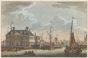 Vista de New City Inn, hacia 1790 Nieuwe Stads-Herberg en Amsterdam / Vue de L