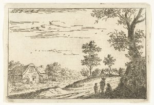 paisaje con granja Paisajes (título de la serie) de Carel Frederik Bendorp (I)