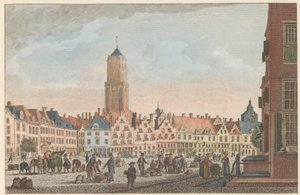 Neude en Utrecht, hacia 1790 De Neude in Utrecht / Marché dite Neude in Utrecht (título sobre el objeto) de Carel Frederik Bendorp (I)