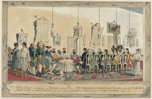 Recepción de los Enviados del Rey de Kandy por el Gobernador Imam Falck de Carel Frederik Reimer