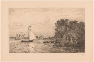 Vista del Vecht cerca de Weesp
La Vecht, cerca de Weesp (título original) de Carel Nicolaas Storm van 