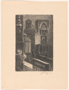 Interior de una iglesia en Venecia