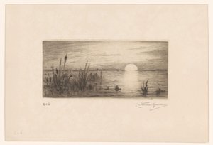 Sol poniente de Carel Nicolaas Storm van 