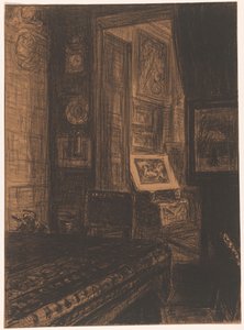 Interior de un salón de Carel Nicolaas Storm van 