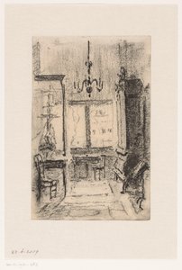 Interior de la casa de Simon van Gijn en el Nieuwe Haven de Dordrecht de Carel Nicolaas Storm van 