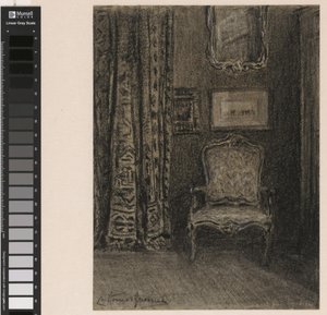 Interior de la habitación en la Rue du Trône 190 en Bruselas de Carel Nicolaas Storm van 
