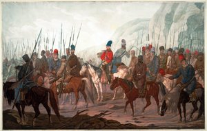 Marcha de los cosacos de los Urales a través de Bohemia