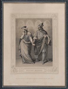 El Cantar de los Nibelungos. Gunther y Brunilda, 1860 de Carl Arnold Gonzenbach