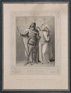 El Cantar de los Nibelungos. Sigfrido y Kriemhild, 1860 de Carl Arnold Gonzenbach