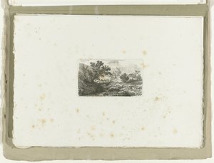 Paisaje con un puente sobre un arroyo
Dieciséis paisajes (título de la serie) de Carl August Lebschee