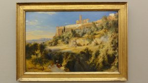 Alemán: Blick auf Assisi Vista de Asís de Carl Blechen