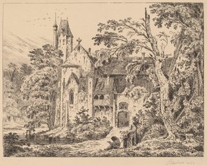 El monasterio en el bosque de Carl Blechen
