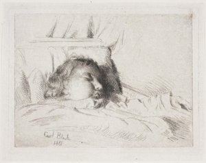 El niño dormido de Carl Bloch