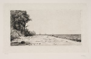 Desde la costa norte de Zelanda. Plantación de Hornbæk de Carl Bloch