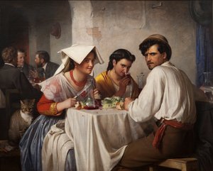 En una Osteria Romana de Carl Bloch