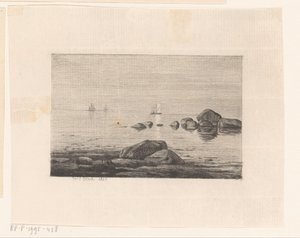 Rocas en el agua de Carl Bloch