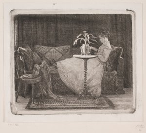 Señora lectora de Carl Bloch
