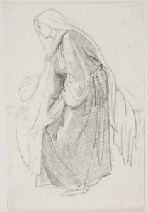 Estudios para la pintura del museo "La hija de Jairo" de Carl Bloch