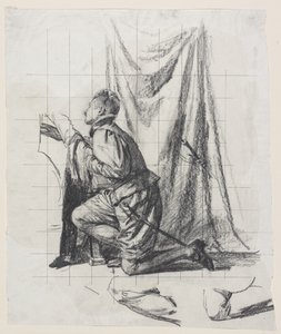 Borrador del borrador "El joven y la muerte" de Carl Bloch
