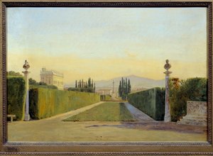 Los jardines de Villa Albani de Carl Christian Constantin Hansen
