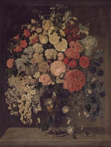Un gran jarrón con flores de Carl Christian Seydewitz