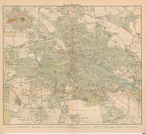 Plano de la ciudad de Berlín de Carl Diercke