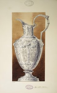 Diseño de una Jarra. Serie La Dote de la Gran Princesa María Pavlovna, 1907-1908