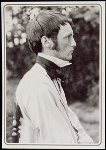 Retrato de Heinrich Vogeler (1872-1942) 1898 (foto en blanco y negro)