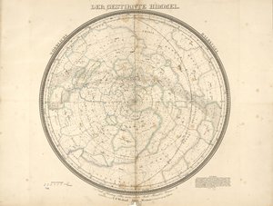 El cielo estrellado - hemisferio norte de Carl Ferdinand Weiland
